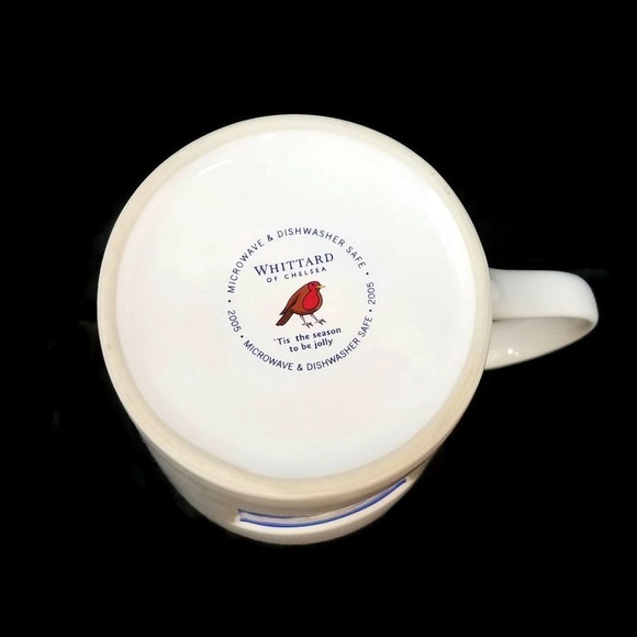 Whittard of Chelsea Winter Snowman Christmas Holiday Coffee Cups/Mugs Pair 8oz - Picture 6 of 9